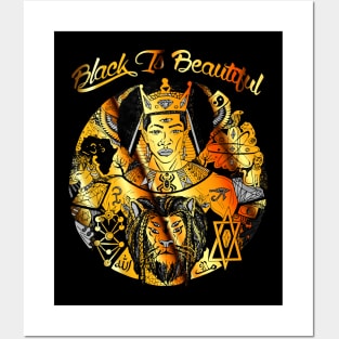 Gold and Black King Wise King Black Is Beautiful Posters and Art